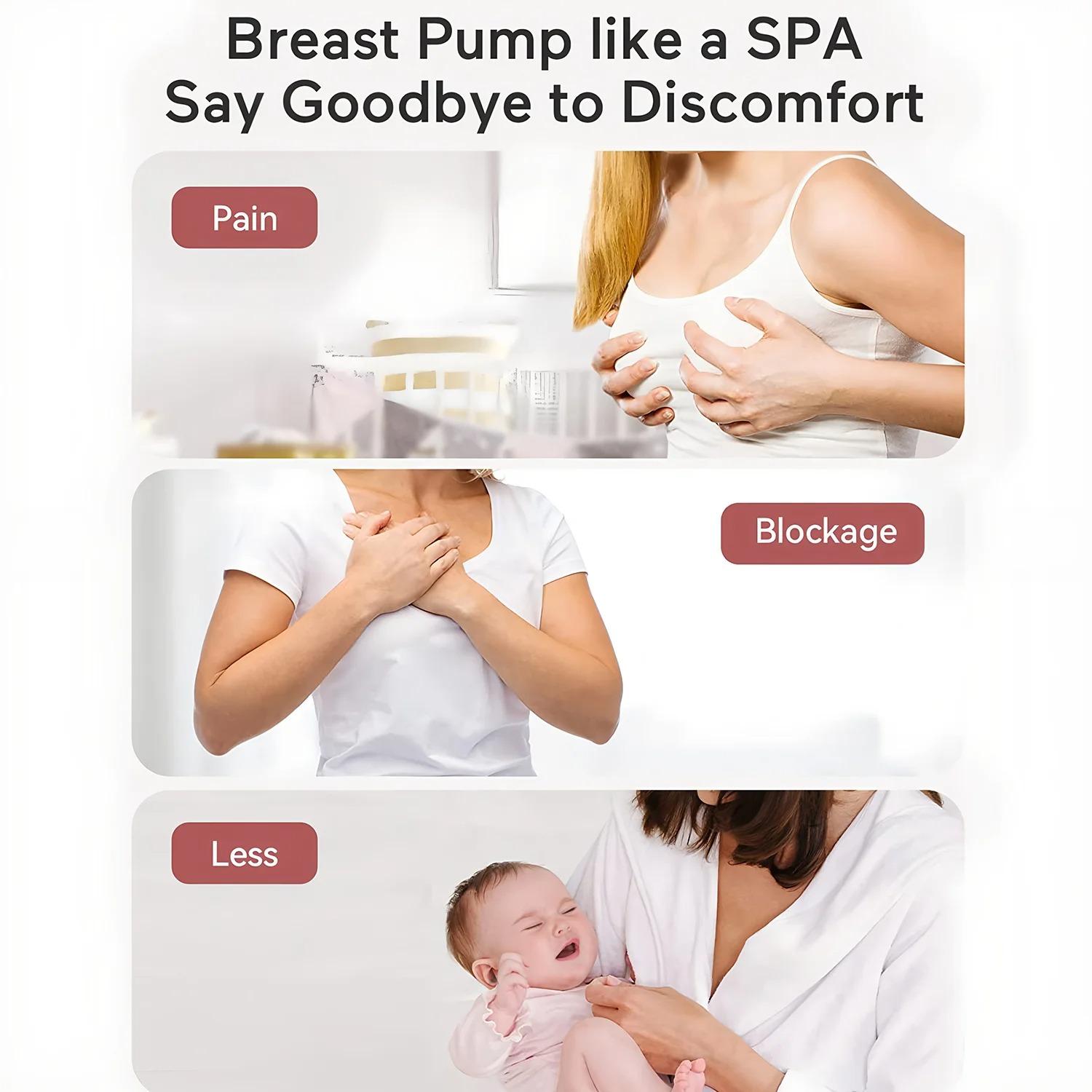 New Wearable Electric Breast Pumps Portable Hands Free Breast Pump Silent Comfort Breast Milk Extractor Collector 1PCS