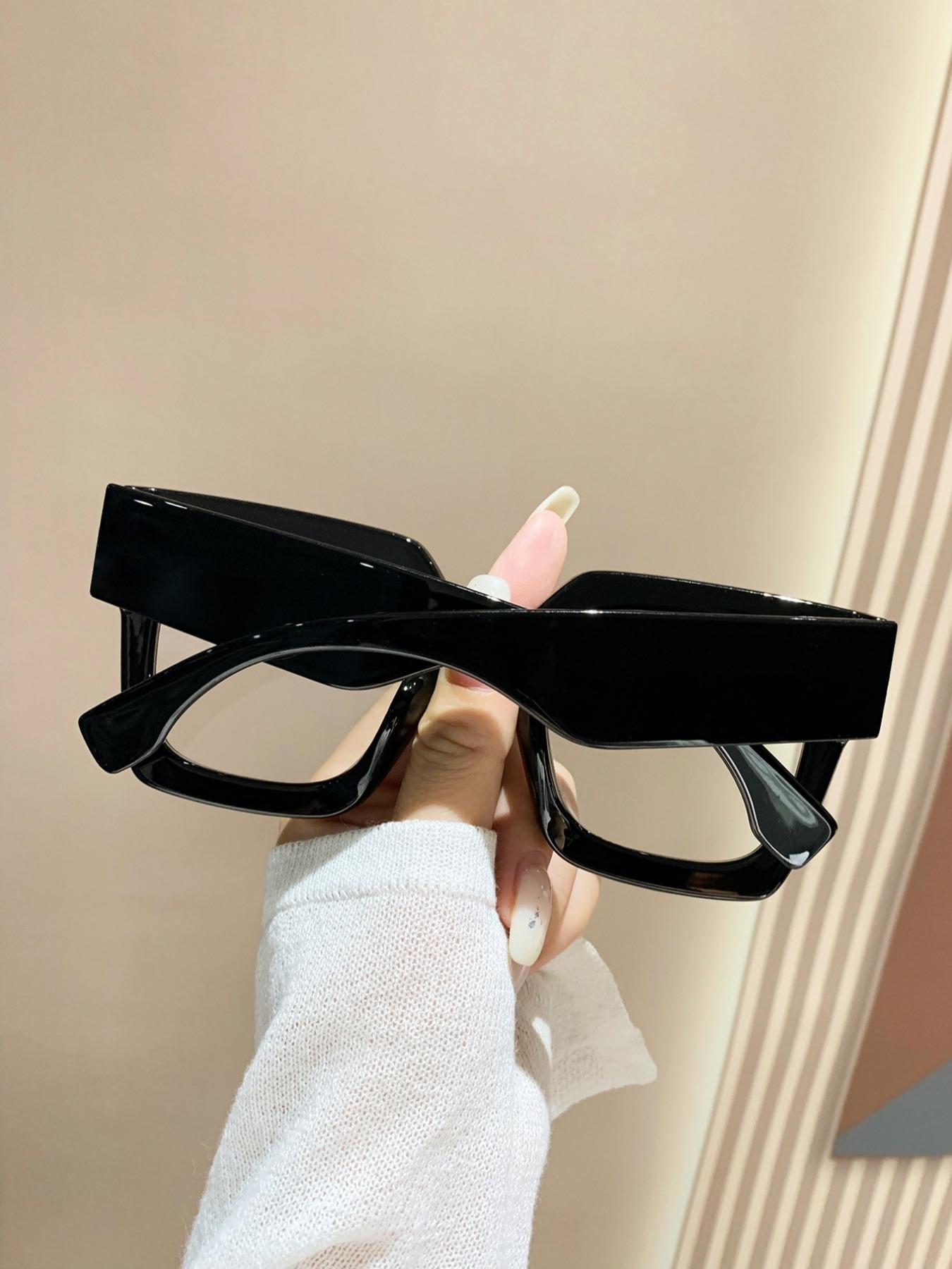 Simple Anti-blue Light Eyeglasses for Everyday Use, All Seasons Square Frame Fashion Eyeglasses, Casual Matching Travel Accessories, Stylish Square Frames, Leopard Pattern Eyeglasses