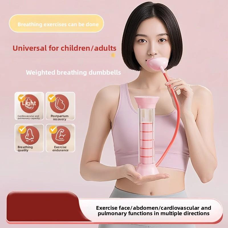 Abdominal Breathing Dumbbell Vital Capacity Lung Function Exercise Core Training Improves Endurance Fitness