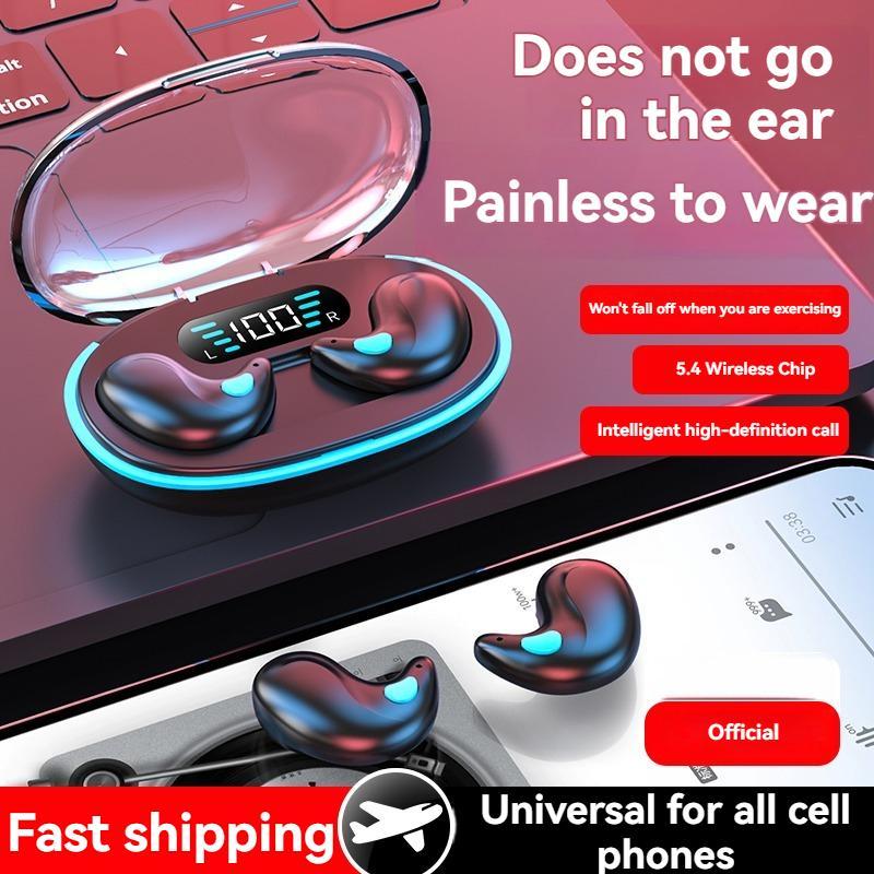 Wireless Earphone (1 Box), TWS Wireless Headphones, True Wireless Earbuds with Digital Display Charging Case, Bluetooth-compatible Sleeping Earbuds for Sports, Gaming, Running, Swimming