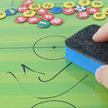 Soccer Coaching Board with Magnets and Marker Pen, Magnetic Soccer Coach Board, Soccer Dry Erase Whiteboard Clipboard, Coach Training Equipment