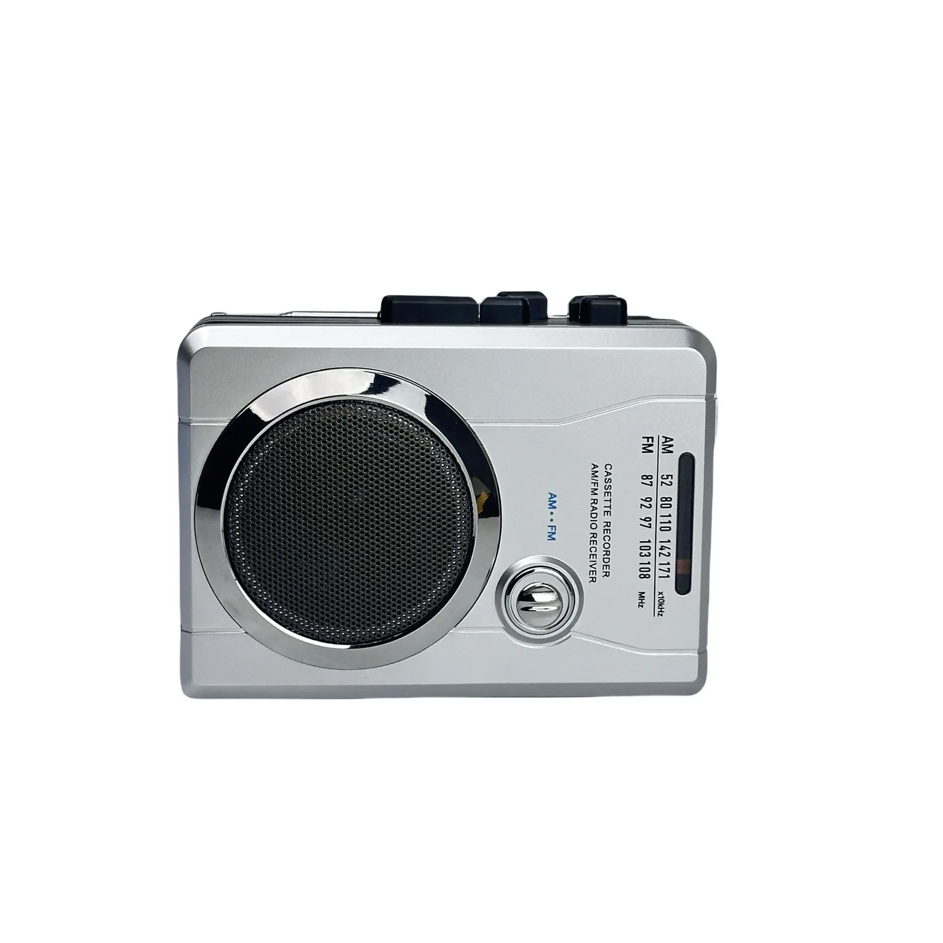 AM/FM radio cassette player, vintage cassette player with automatic rewind, nostalgic radio