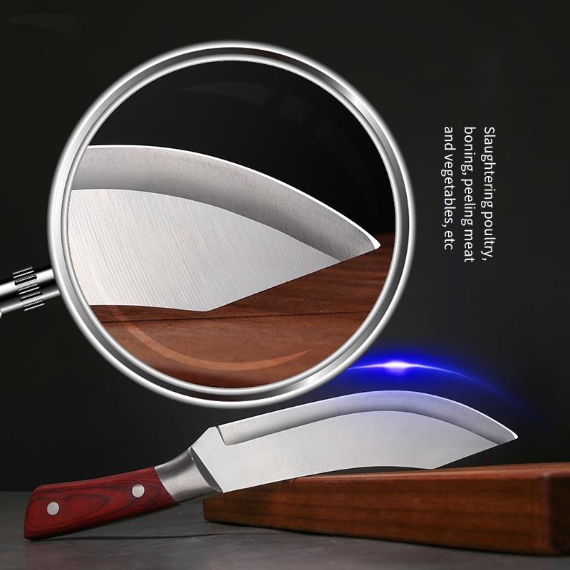 Stainless Steel Kitchen Knives for Cutting and Peeling, Boning Knives, Meat Cleavers, Utility Slicing and Peeling Knives