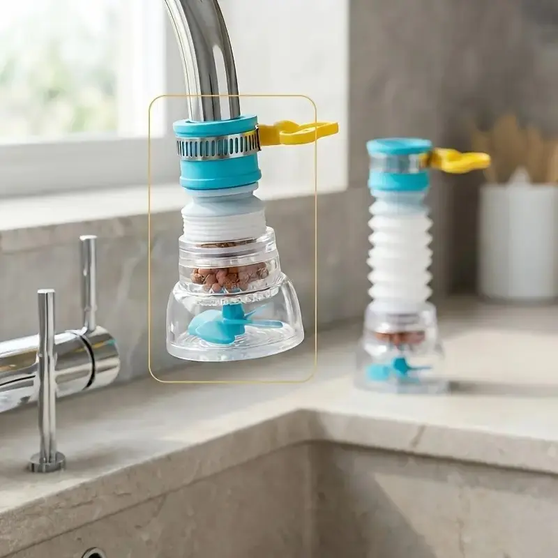 Adjustable Rotating Water Tap Adapter, Flexible Design, Easy Installation, Durable Plastic, Essential for Kitchen & Bathroom, Perfect Gift, Faucet Adapter