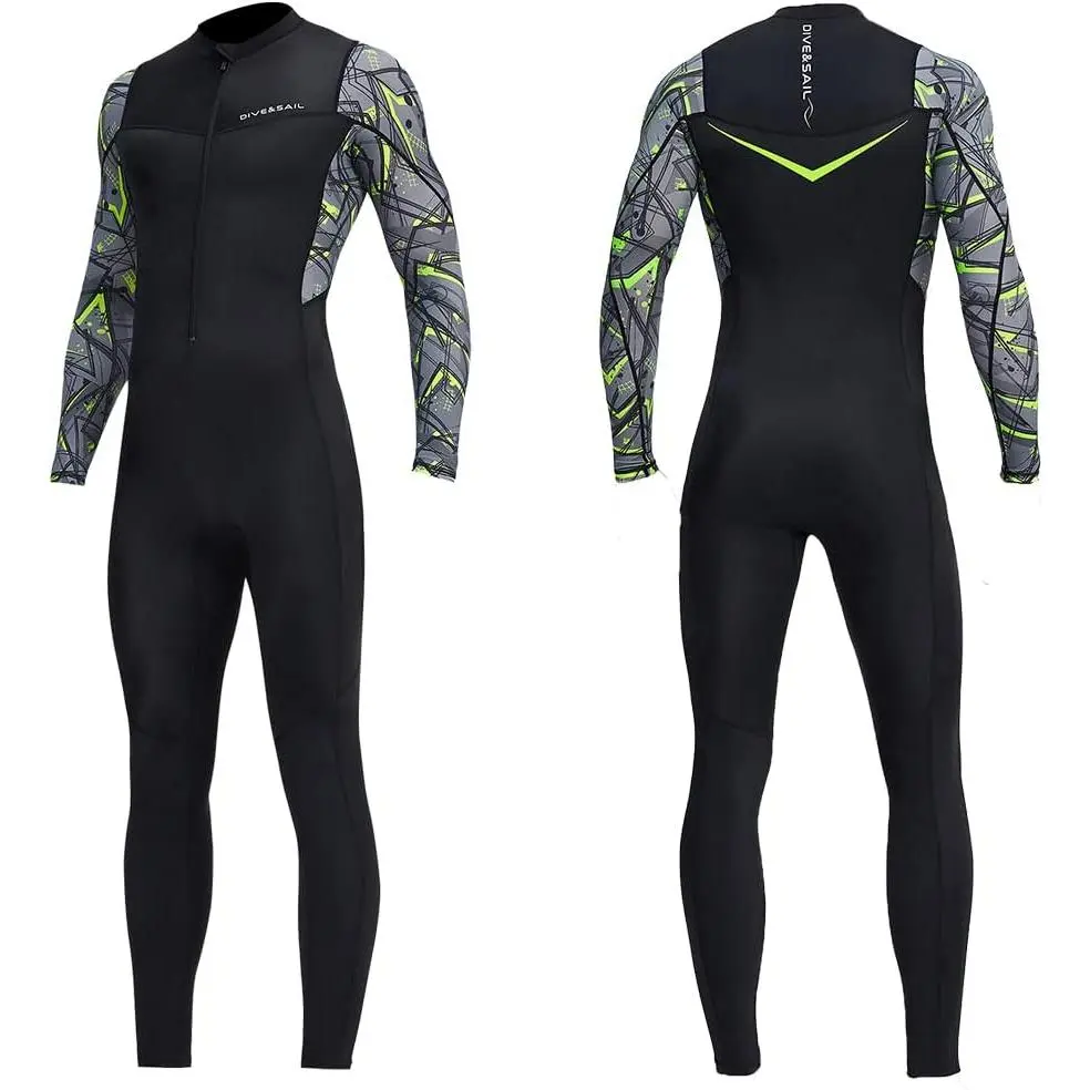 Dive Skins for Women Men Full Body Swimsuit Rash Guard Scuba Skin Thin Wetsuit, One Piece Long Sleeve Quick Dry Diving Skin UV Protection Surfing Spandex Wet Suit for Snorkeling Water Sport