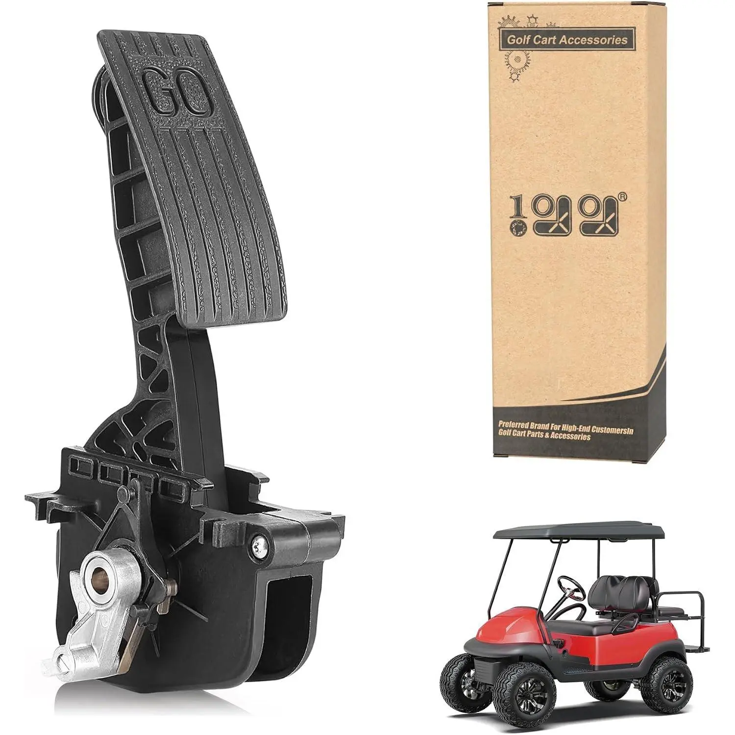 Accelerator Pedal Assembly with Sensor | for Club  2010-Up Precedent/Tempo/Onward Gas Golf Carts, Replaces OEM 102595502 & 102595601(2nd Gen)