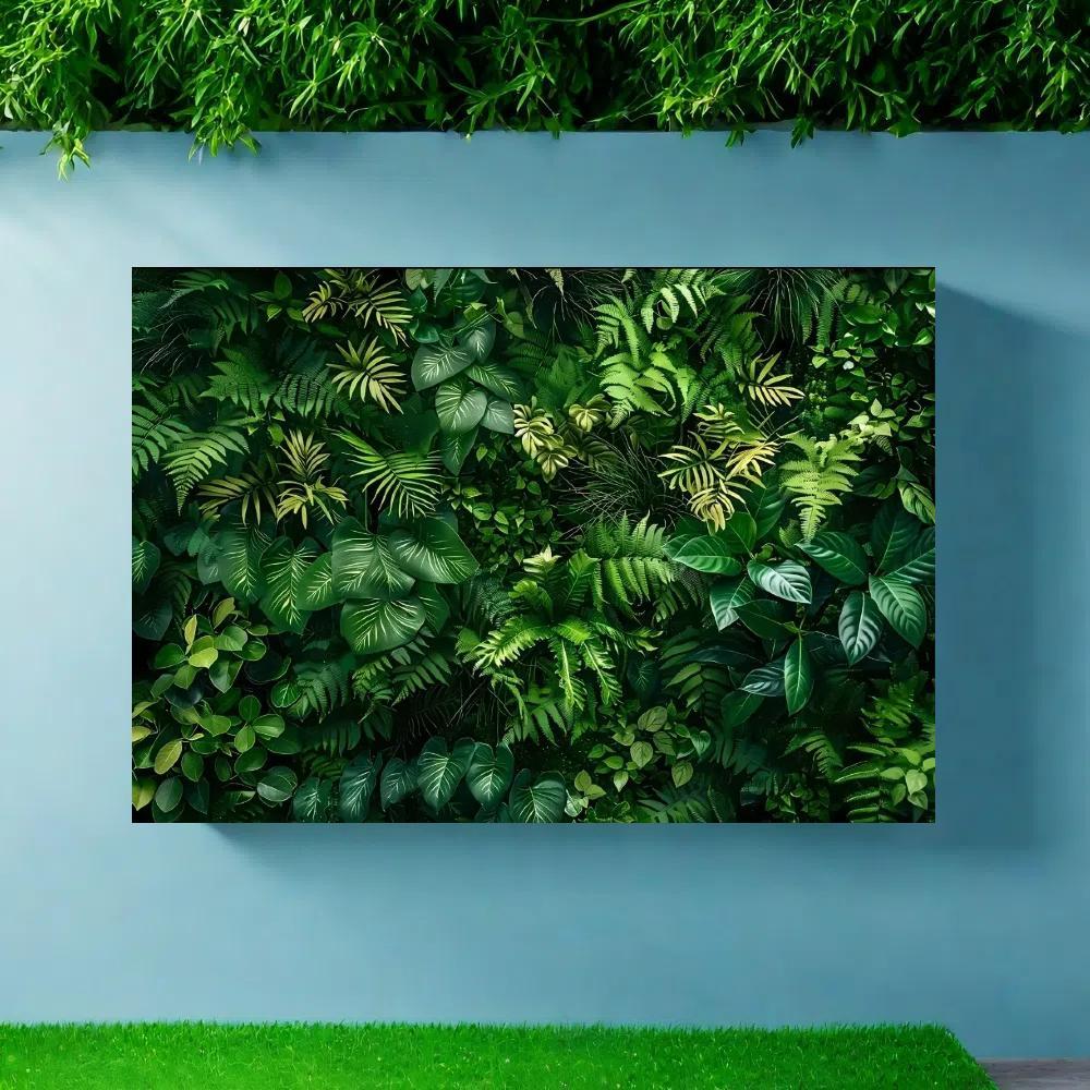 Artificial Plant Leaf Backdrop, Artificial Faux Greenery, 1 Count Lifelike Foliage Backdrop, Wall Painting Background, Studio Banner, Durable Polyester Backdrop