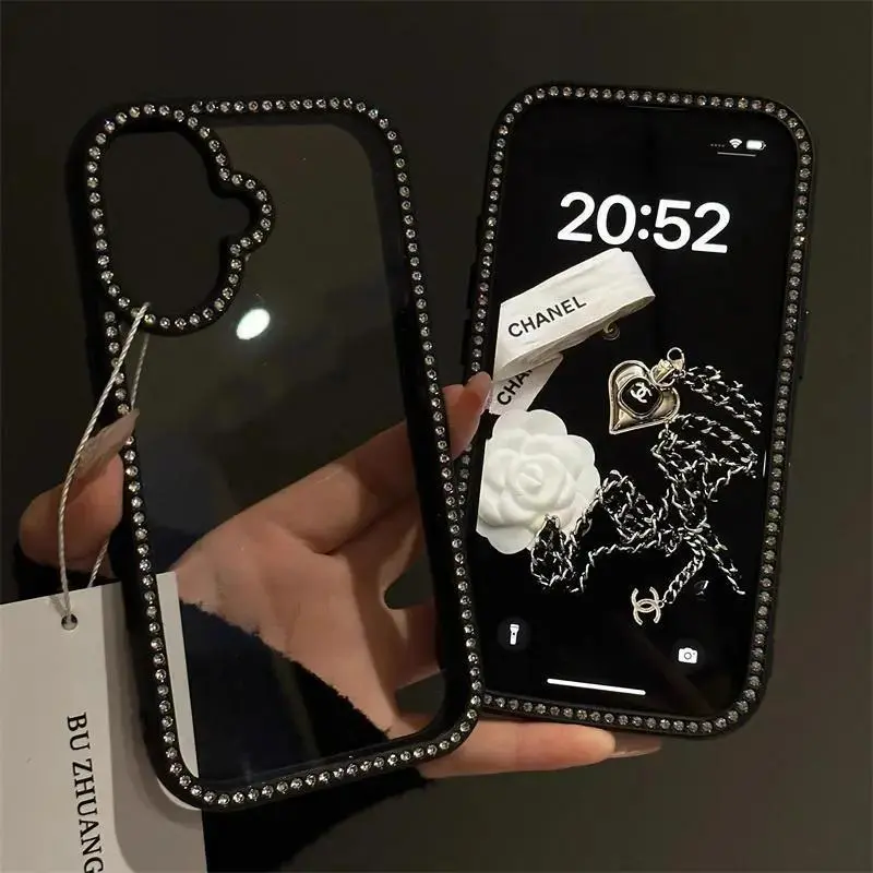 Clear Sparkly Luxury Phone Case for iPhone 17,16,15,14,13,12,11 Pro Max Pro Plus Case, diamond strong case,Double-Sided Diamond-Studded Three-in-One Tough Soft Edge Hard Back Panel Multiple Protections Shockproof for iPhone 17 Pro Max
