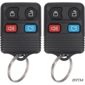 Lopixa Keyless Entry Remote Key Fob Compatible with Ford Escape Explorer Expedition Focus Fusion Mustang Taurus, Lincoln, Mercury, Mazda, Replacement for CWTWB1U345, 4 Button (Pack of 2)