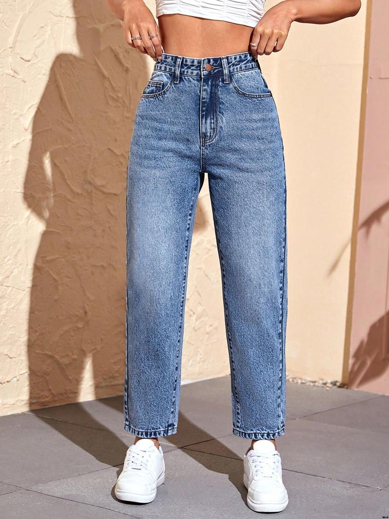 Jeans version mom high waist french SHEIN