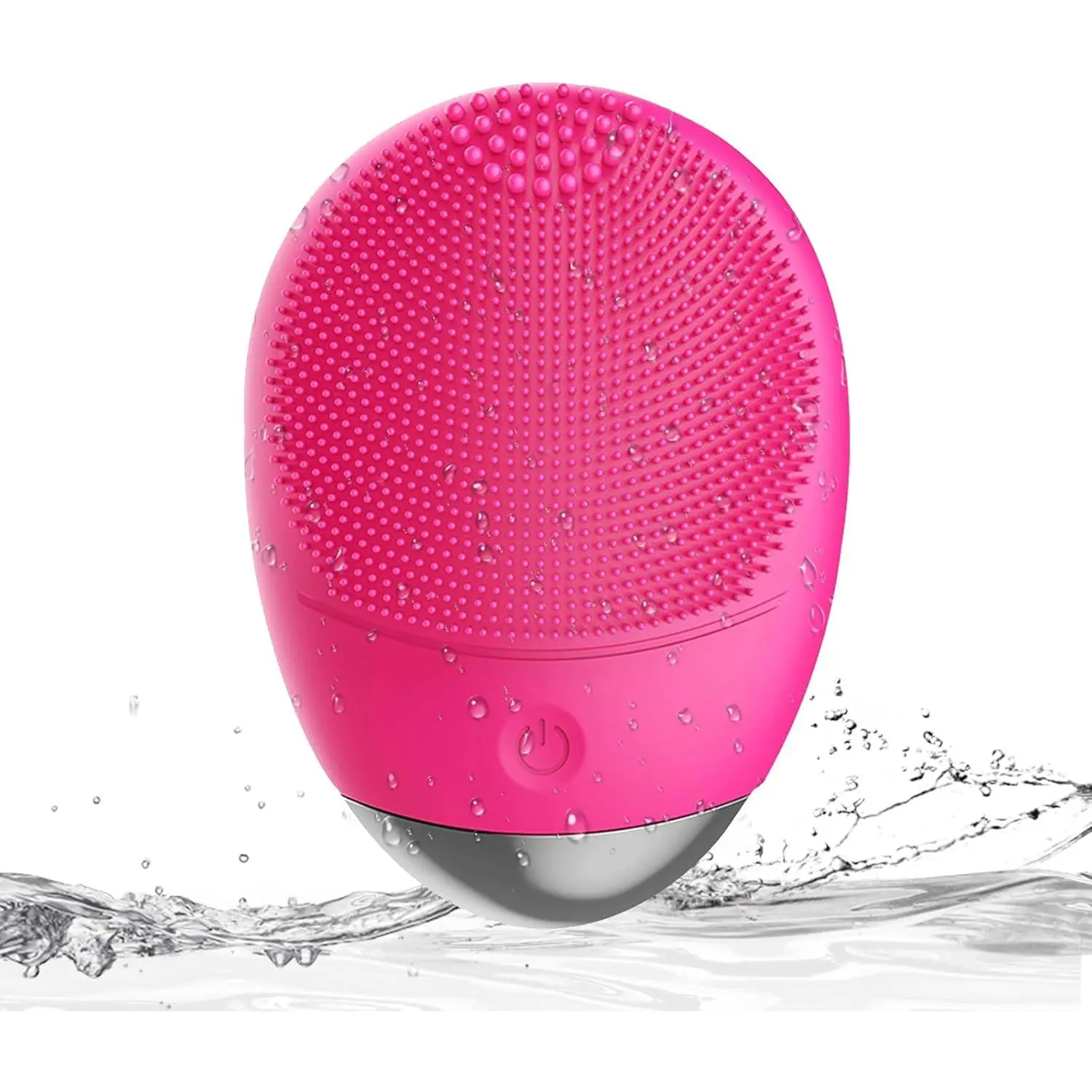 Sonic Vibrating Facial Cleansing Brush for Deep Cleanse & Gentle Massage, 3-in-1 Electric Face Scrubber with Silicone Bristles, IPX7 Waterproof & USB Rechargeable, Face Care Products