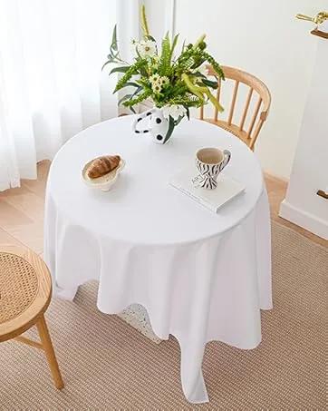 Table Cloth White 60x84 Inch Tablecloth for 6 Foot Rectangle Tables Outdoor Washable Wrinkle Free and Spillproof Polyester Tablecloth for Festival Camping Picnic Party Cover Table Cloth White 60x84 Inch Tablecloth for 6 Foot Rectangle Tables Outdoor Washable Wrinkle Free and Spillproof Polyester Tablecloth for Festival Camping Picnic Party Cover