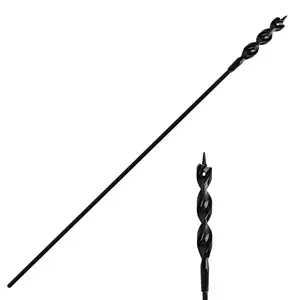 Installer Drill Bit for Pulling Wires Through Walls Ceilings and Long, 9/16-Inch Auger with a Fish Eye Hole and Screw Point, 3/16" 3-Flat Shank