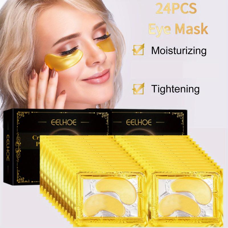 Korea Golden Collagen Eye Mask| Moisturizing and firm| Contains collagen, hyaluronic acid, Vitamin E Aloe vera| Mild formula. natural extract| available for men women