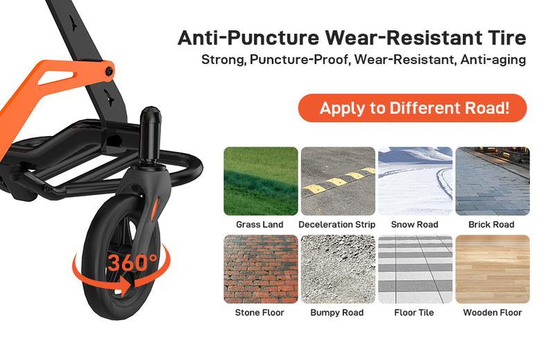 GARVEE Portable Lightweight Folding Transport Chair with Locking Handbrake, Removable Flip Armrests, Aluminum Alloy Frame, Swinging Footrests, Supports 220 lbs for Indoor & Outdoor Use