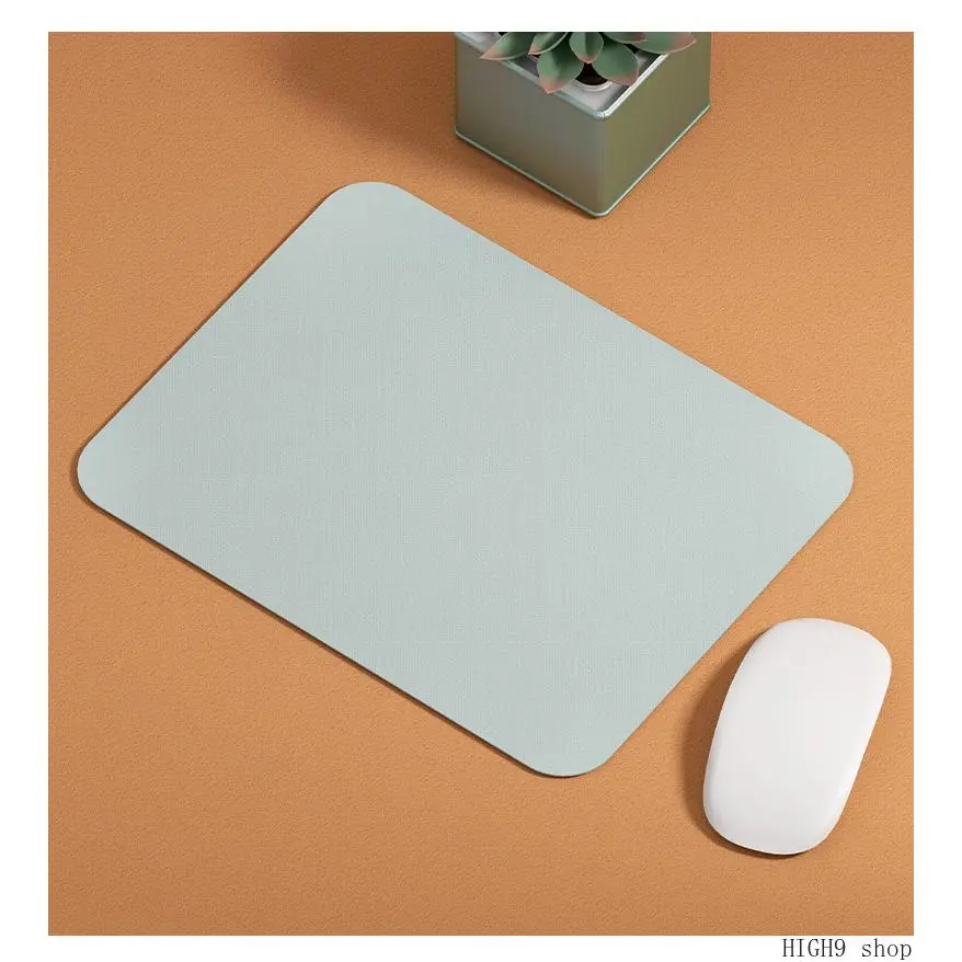 Minimalist Leather Small Desk Mouse Pad, Non-Slip Smooth Surface Laptop Mat, Multiple Sizes 9.8×8.3in / 11.8×9.4in For Office Work Gaming Daily Use