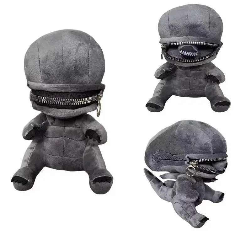 25cm Alien Xenomorph Plush Toy Cartoon Plush Dolls Soft Stuffed Plush Toys for Boys Girls Fans Birthday Christmas Gifts