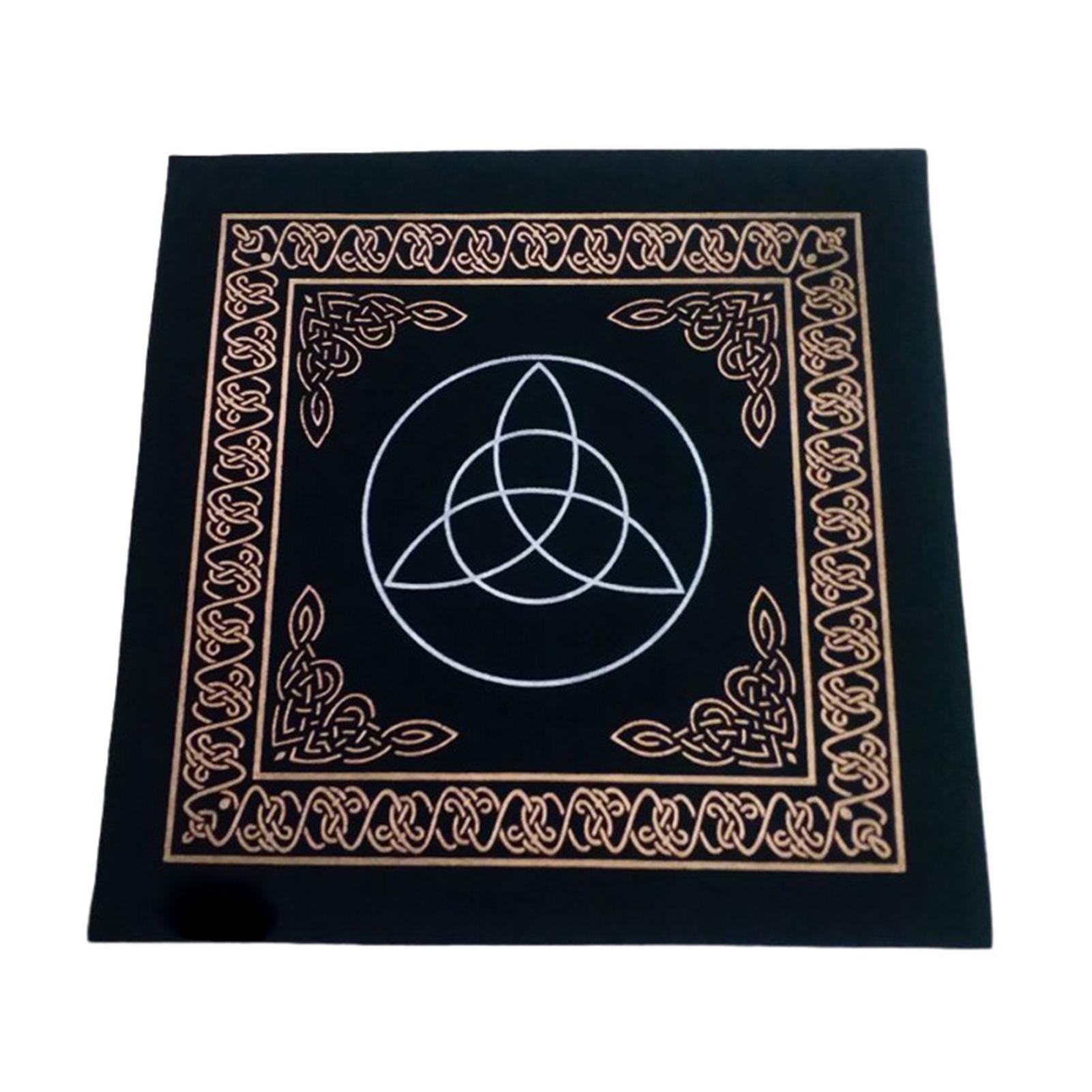50X50cm Constellations Tarot Card Tablecloth Velvet Divination Altar Cloth Board Games Oracle Card Pad Runes Witchcraft Supplies