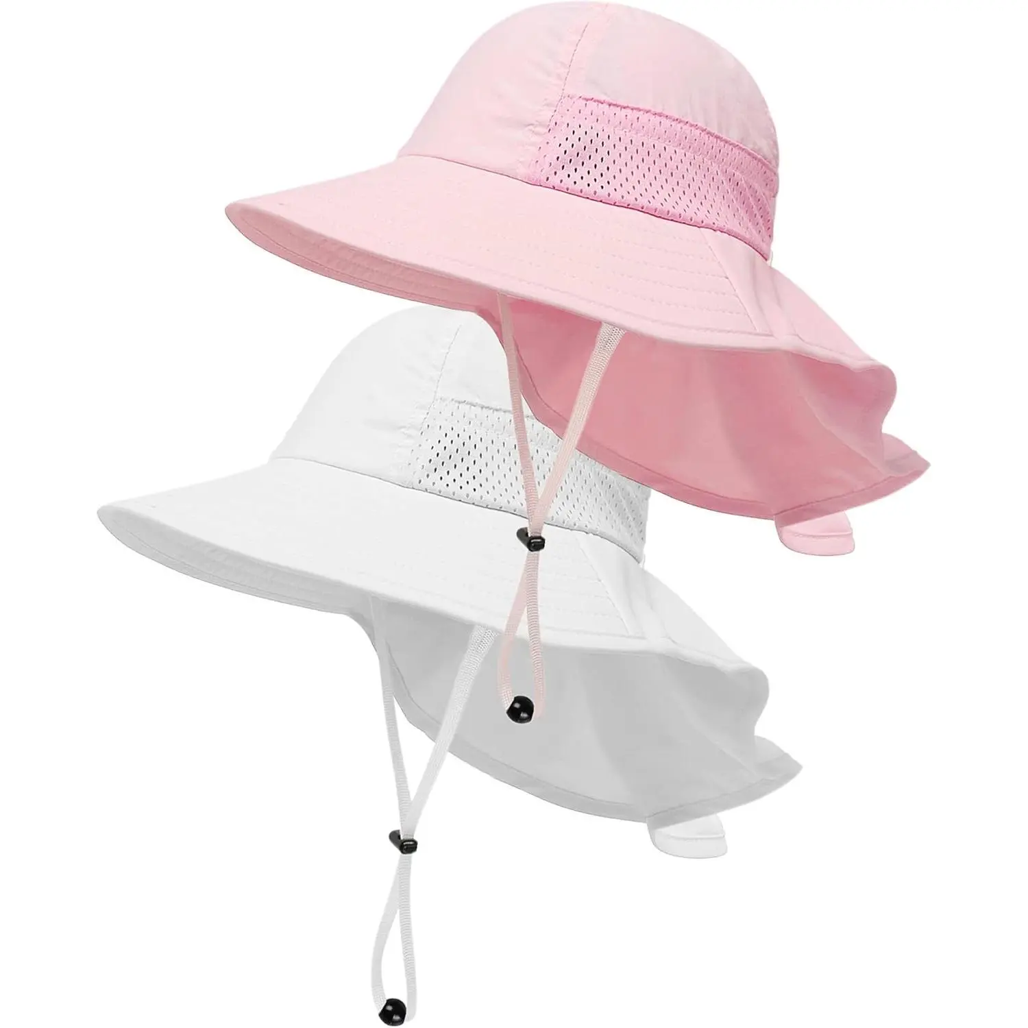 Unisex Adjustable Bucket Hat for Toddlers & Kids (0-14 Years) - Sun-Protective New Model Beach Essential, Newborn Hospital Accessory for Boys & Girls, Adjustable Strap, Bucket Shape