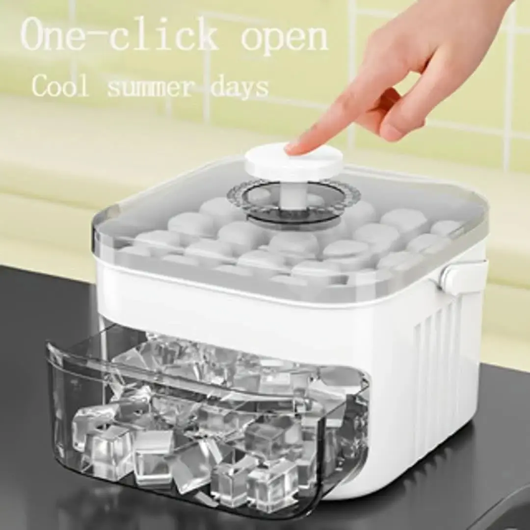 New Ice Cube Mold Food Grade Press Ice Tray Home Refrigerator DIY Ice Block Maker Ice Cubes Maker, Convenient Ice Molding Solution for Daily Use