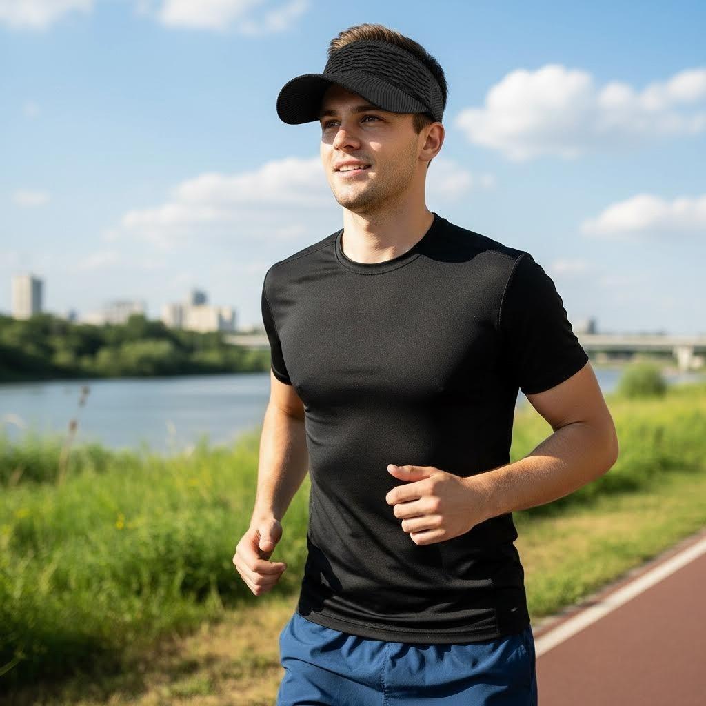 4-Pack Women's Sports Sun Hat| No-Heat Open Top Design| Ponytail Friendly Visor| Value Set