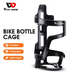WEST BIKING Lightweight 4 Point Water Bottle Cage Surround Design Bicycle Bottle Cage Wear-resistant Durable Cycling Bottle Cage