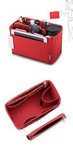 Purse Organizer Insert, Felt Bag Organizer For Handbag Purse Organizer,13 Colors, 6 Size (Medium, Black) Purse Organizer Insert, Felt Bag Organizer For Handbag Purse Organizer,13 Colors, 6 Size (Medium, Black)