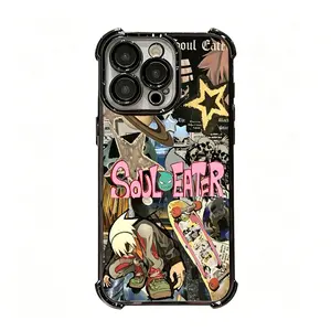 Evans Crona Maka Albam Black Star Tsubaki Soul Eater Phone Case Death the Kid Manga Anime, Anime Vintage Special Cover for iPhone 17 Pro Max 11 12 13 14 15 16  Plus Air  For Samsung Galaxy S26 S25 S24 S23 S22 FE Ultra Phone Case