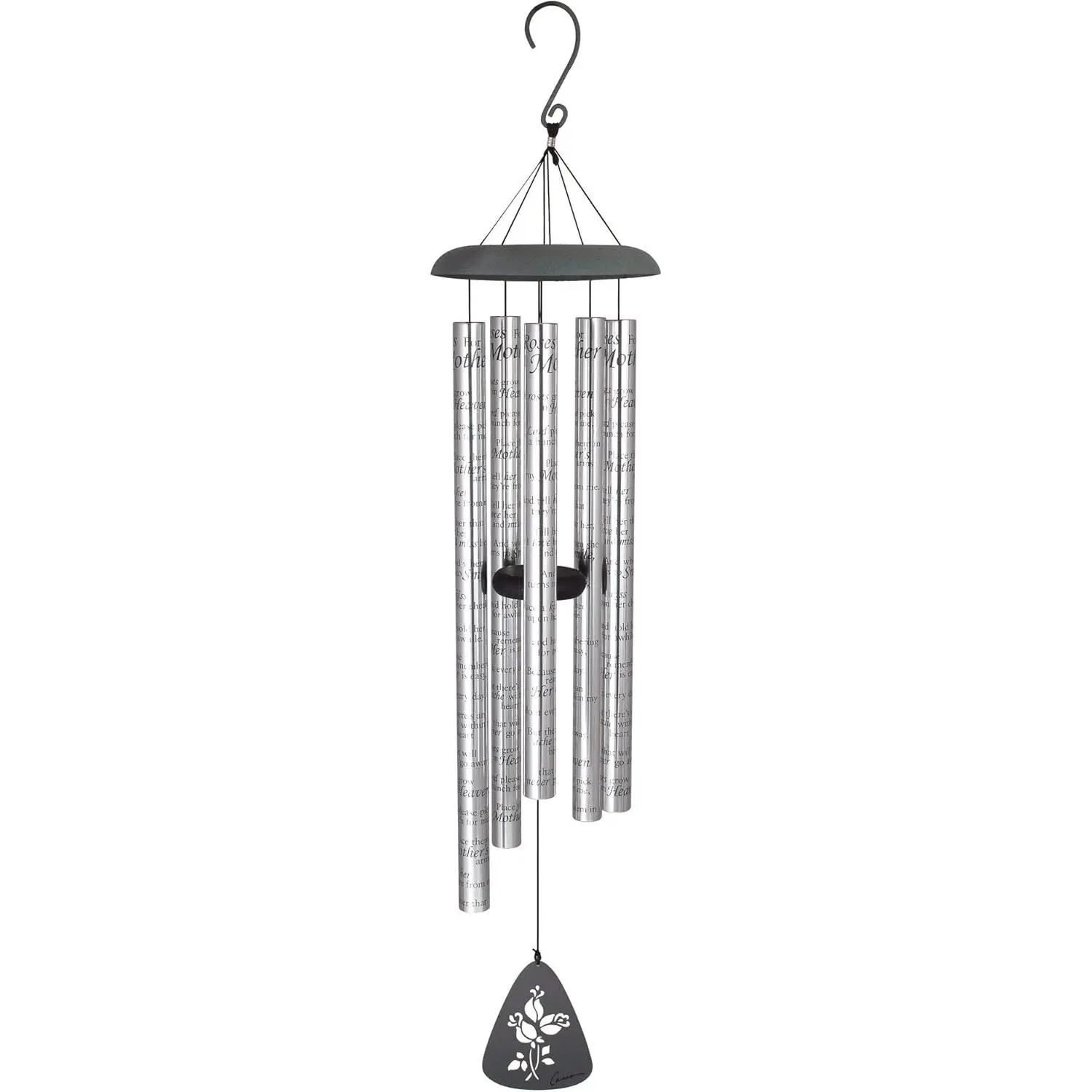 Accents Sonnet Industrial Chimes with Adjustable Striker, 44-in Length, 1.25-in Diameter Tubes, Cord-Included Home & Garden Decor for Mothers