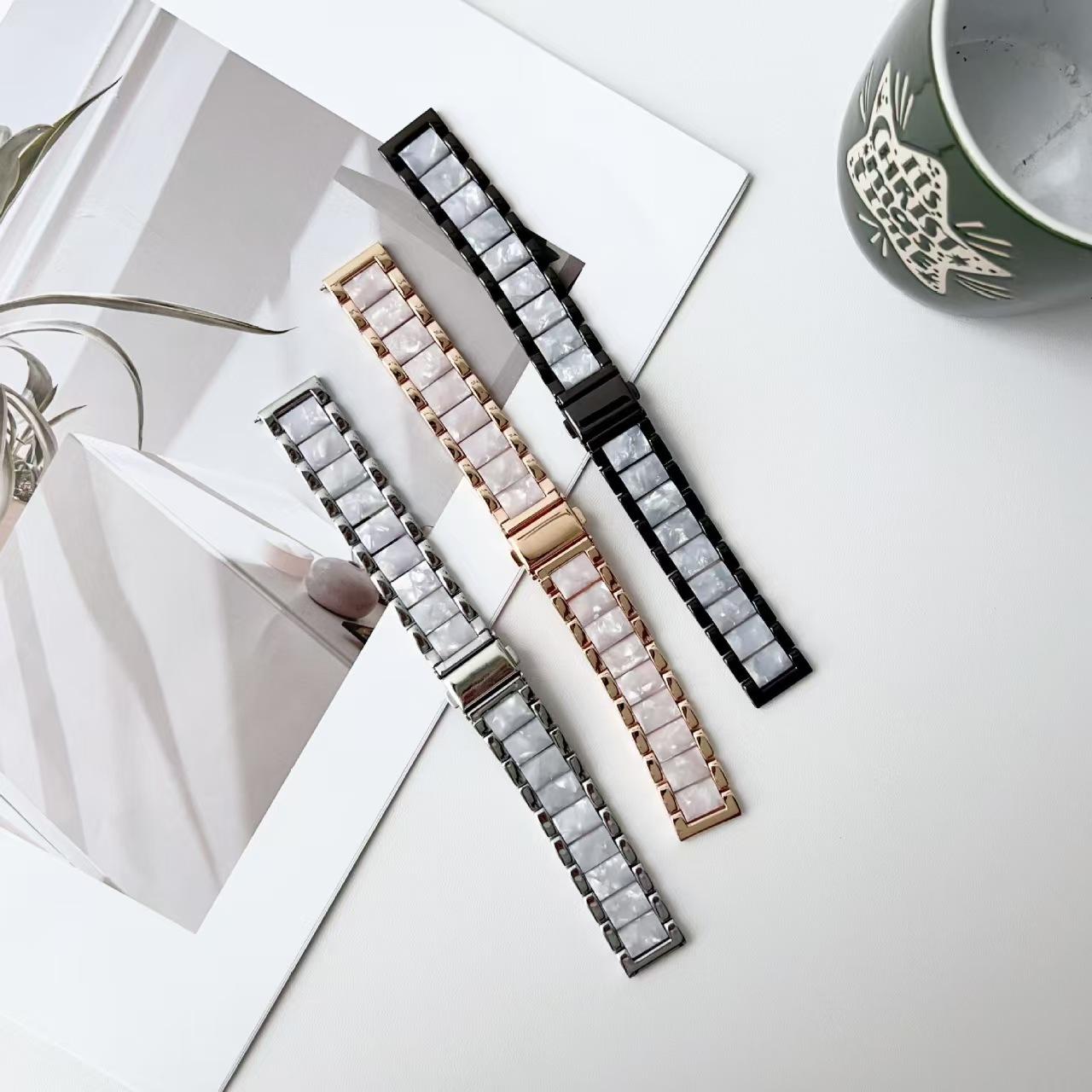 Suitable for Huawei watchgt4/5 watch strap, metal resin watch, watch4 women's summer model