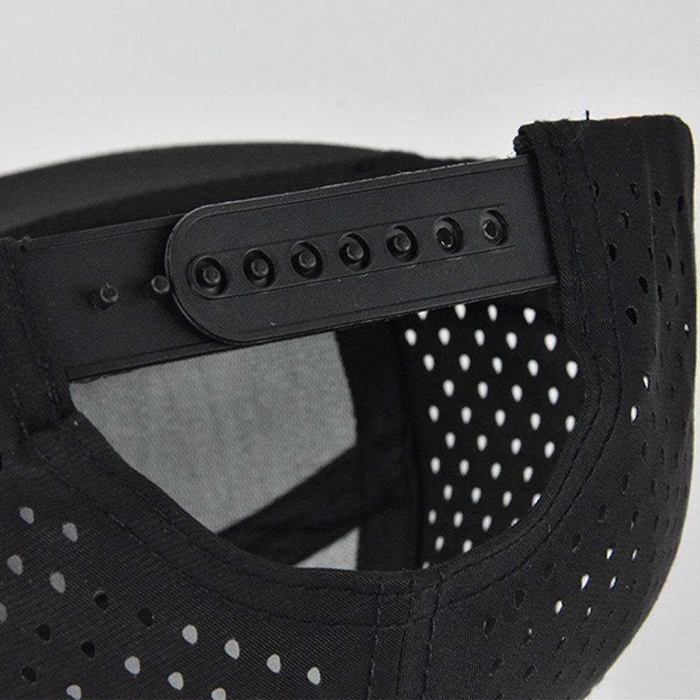 Cross-border 6-panel hard-brim flat cap adult mesh cap advertising hip-hop cap custom logo curved brim sunshade cap