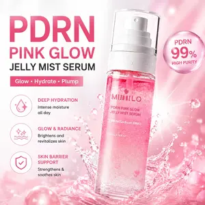 PDRN Pink Glow Jelly Mist Serum – Collagen Water, Niacinamide & Salmon Egg Extract | Hydrating, Moisture, Brightening & Radiance Boosting K-Beauty Mist Serum