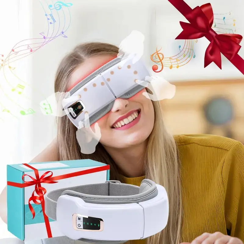 Heating Eye Massager, Comfortable Smart Eyemask, Bluetooth-compatible Music Support, Ideal Gift for Men and Women, Perfect for Birthday and Holiday Gifts