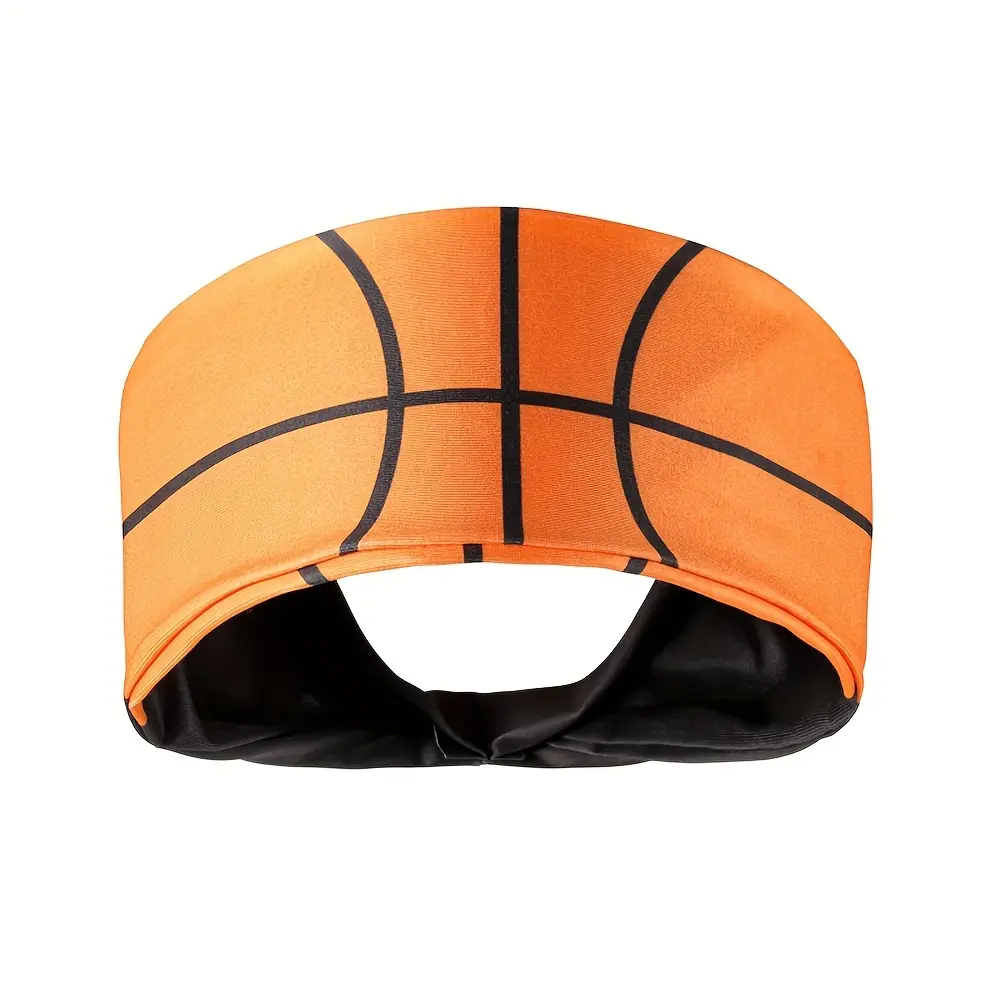 1pc Women'S Wide Sports Headband Soccer Basketball American Football Rugby Softball Oversized Headband Bohemian Hair Band, Sports Hair Additions, Yoga Sports Hair Band