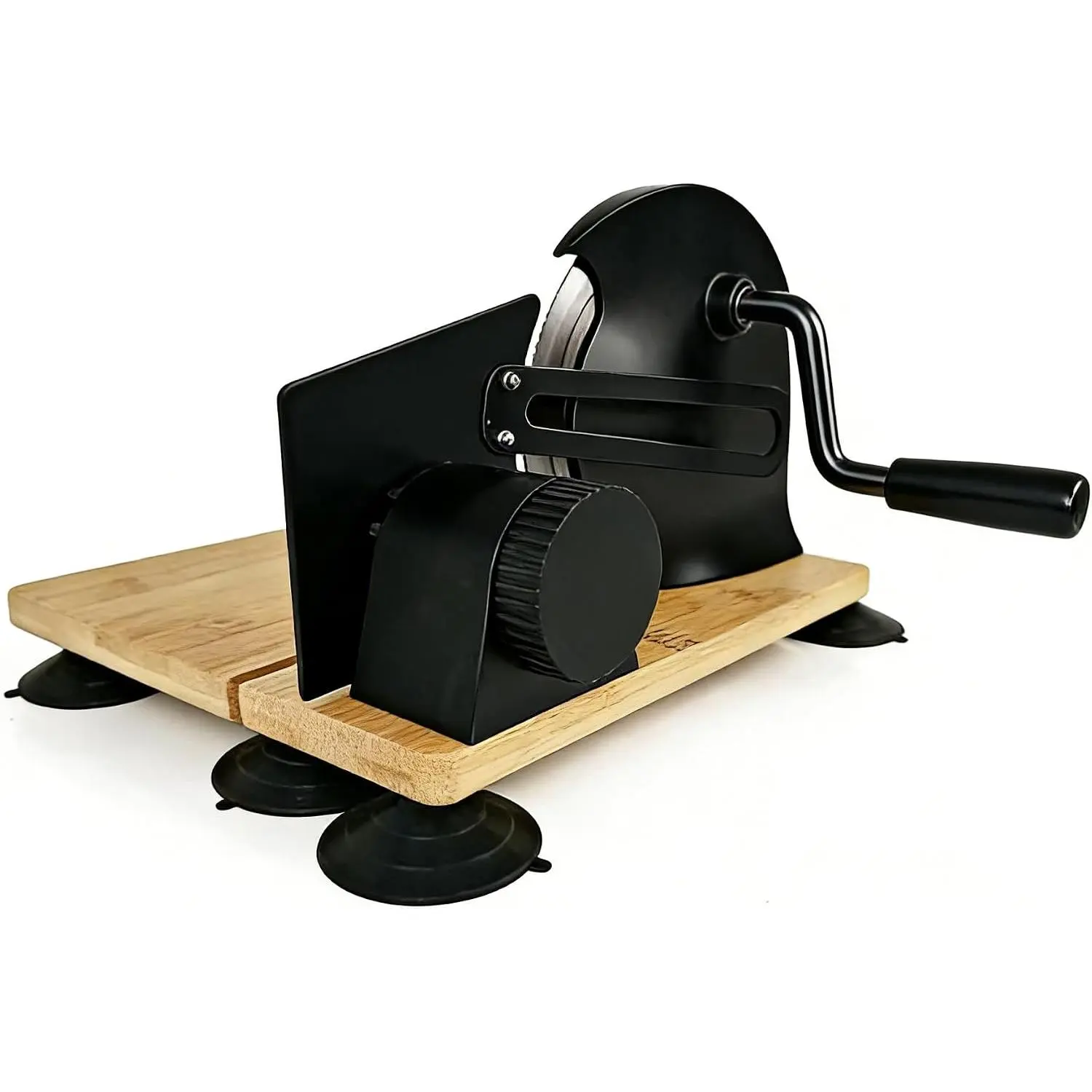 Sourdough Bread Slicer Machine Adjustable Thickness Stainless Steel  Bread Sourdough  with 6 Large Suction Cups Foldable Compact Design Non-Slip Base for Homemade Bread Slicing (Black)