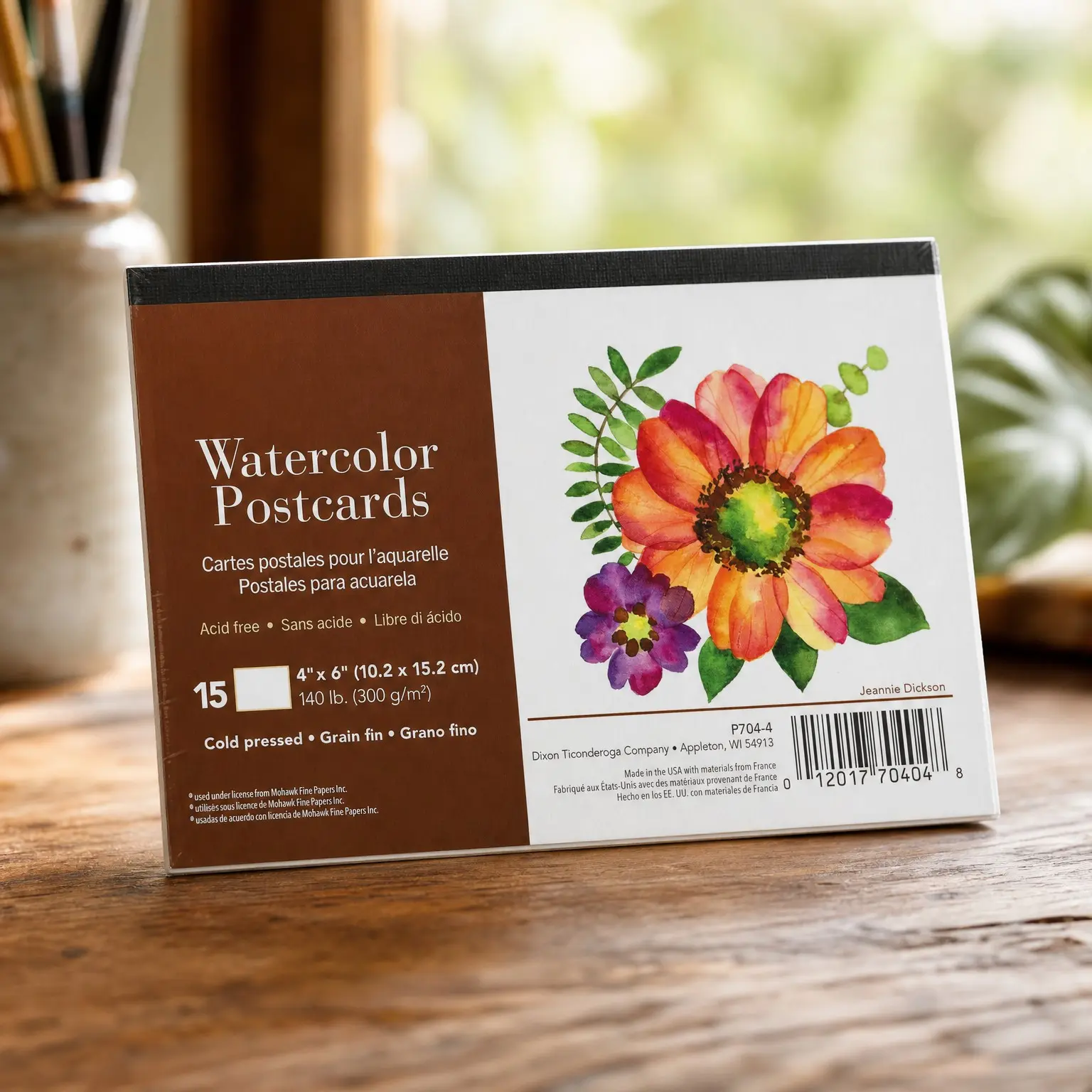 Watercolor Postcard Pad, 4x6 Inches, 15 Pack - Custom Greeting Cards for Weddings, Events, BirthdaysGift