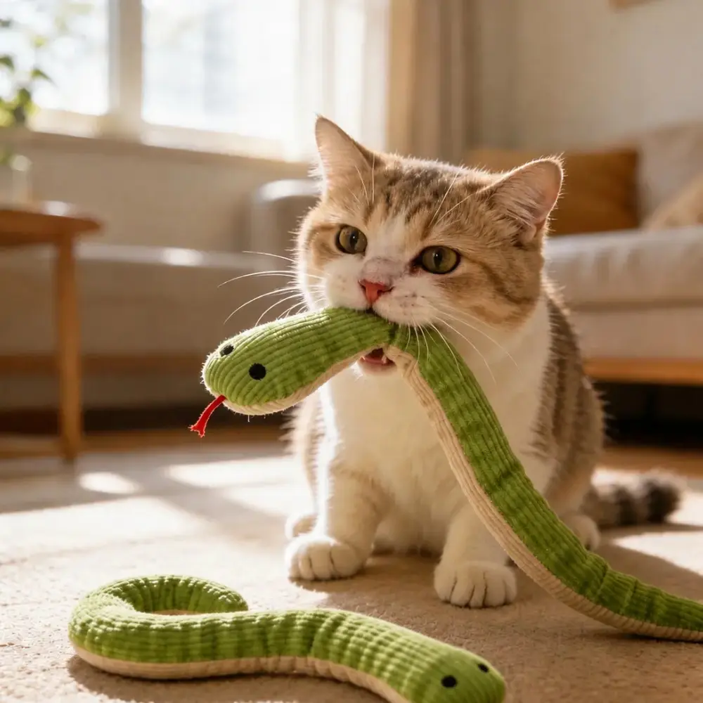 2-Pack   Snake, 13-Inch Plush Snake with Realistic Rustle Sound, Interactive Hunting  for  and Dogs, Indoor Use sisal catnip senior pounce play  stimulating adorable smart pet  automatic   breed teasertoy cat cathunting chew toy bird active track shop, Hu