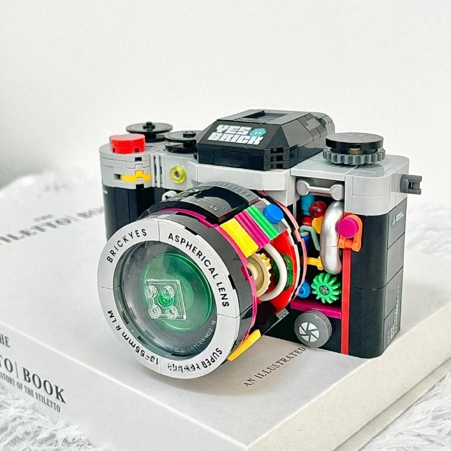 Creative Camera Design Building Blocks, 1 Box Retro Camera Mini Building Block Model Set, Creative Home Desktop Decoration, Birthday Gifts, Moc Blocks Set