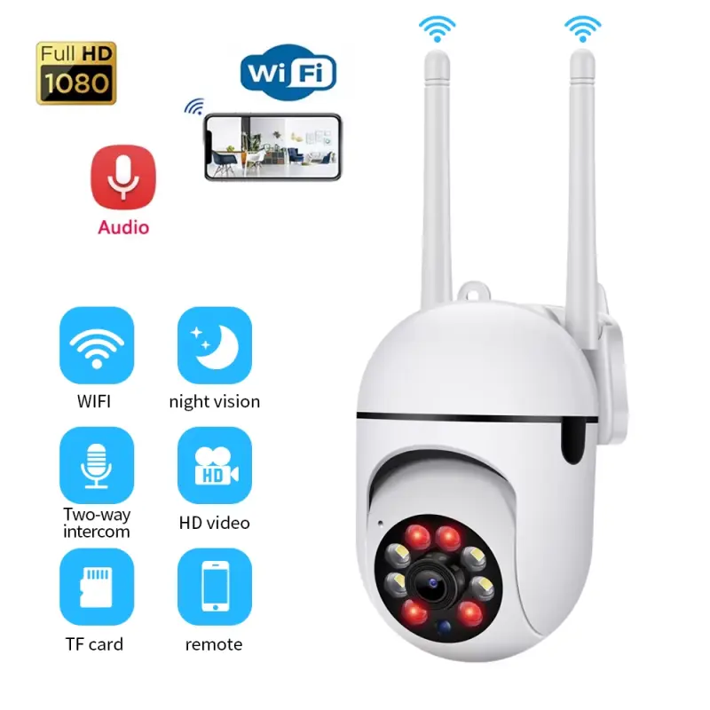 Security Cameras,2.4GHz & 5G WiFi Cameras Home Security,1080P Dome Surveillance Cameras 360° View,Waterproof Security Camera with Motion Detection,2-Way Audio (1PC)