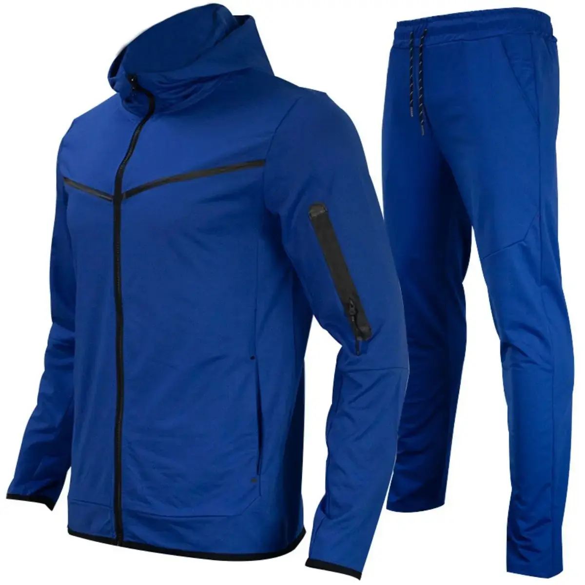 Mens 2-Piece Fleece Zip Hoodie & Jogger Set