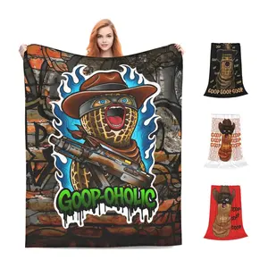 The Burnt Peanut Goop Meme Flannel Blanket, Funny Meme Throw Blanket, Soft Cozy Fleece Blanket for Couch Sofa Bed, Lightweight Breathable Blanket for Home Decor, Viral Meme Gift for Men Women Teens, Birthday Christmas Funny Gift Idea