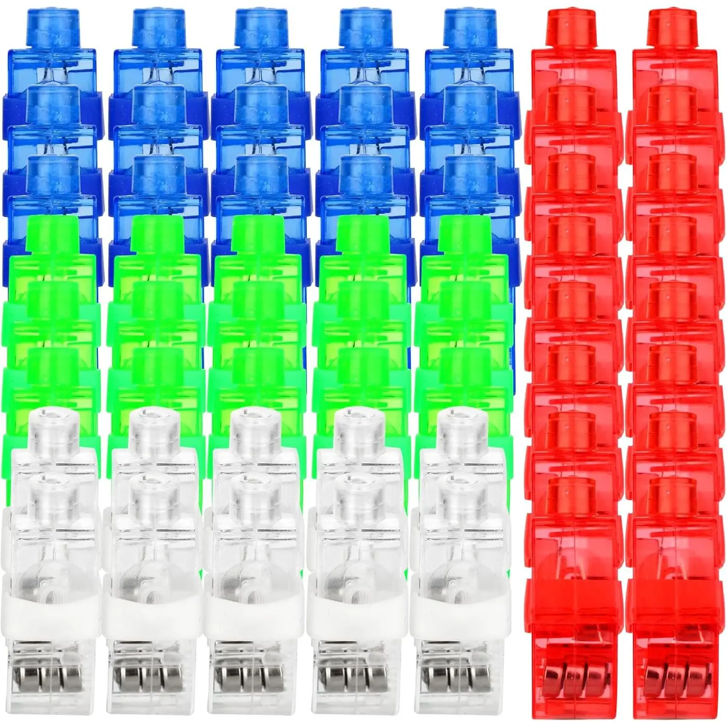 60 count LED Finger Lights Flashlights for  Glow Party Favors Birthday Christmas Halloween Supplies