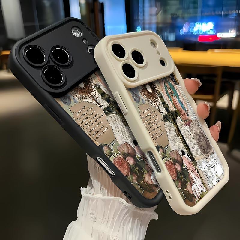 Mary ofthe Cross Soft&Flexible TPU Silicone Phone Case For iPhone 17 Pro Max AIR 16 15 14 13 12 11 Plus XSMAX Cases Durable|Shockproof|Full Camera Protection|Anti-Scratch|Anti-Fingerprint|Slim Fit|Gift For Girlfriend/Men/Women