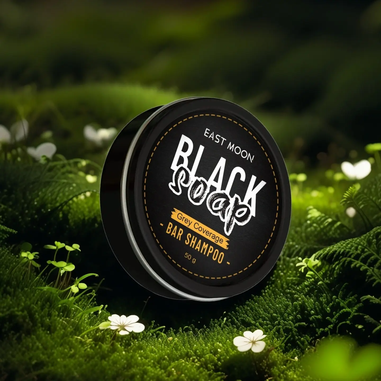 Men's Natural Glycerin Shampoo Bar for Haircare, Cleans and Nourishes Hair, Dark Hair Shine Treatment, Grey Darkening Shampoo, Sustainable Hair Care Solution