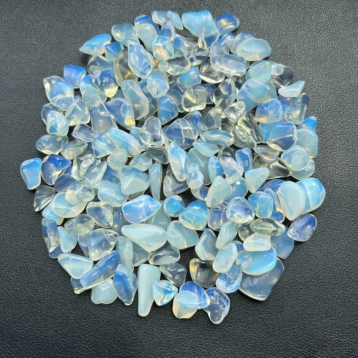 100g Elegant Opal Polished Stones for DIY Projects, Jewelry Making, Wish Bottles, Garden and Fountain Decor, Perfect Holiday Gift and Uniformly Shaped Beads