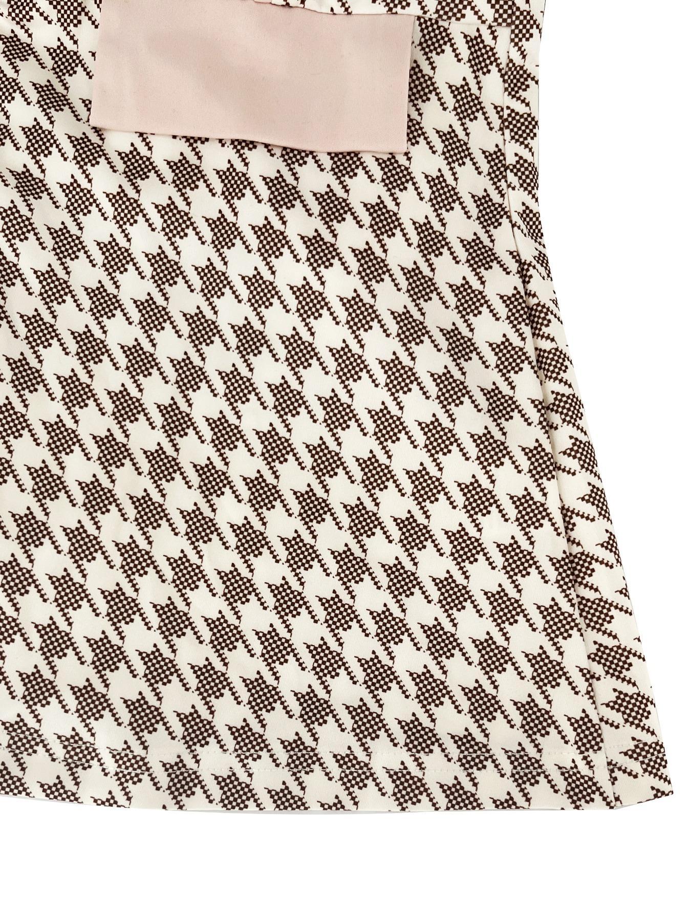 Two-Piece Set Women's Houndstooth Print Blazer & Skinny Pants, Elegant Formal Fashion Casual Comfy for Daily Outdoor Wear, Ladies Clothes for All Seasons