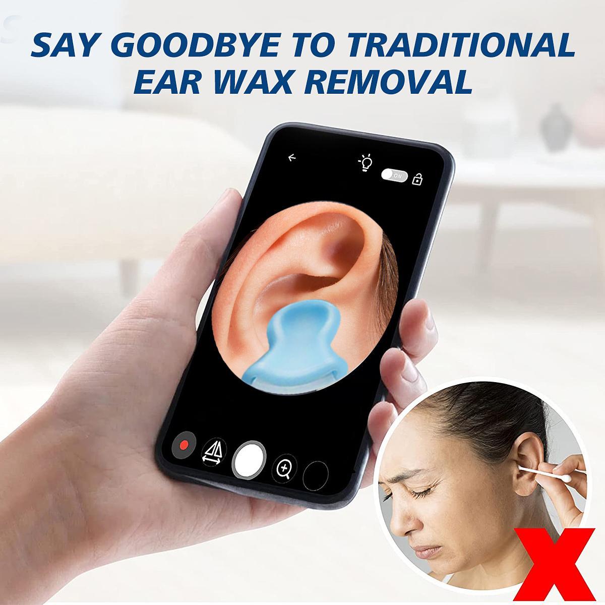 1pc Intelligent visual ear scoop,Ear Wax Removal, Ear Cleaning Tool, Ear Cleaner with Camera and Light, Ear Wax Removal Kit with 8 Pcs Ear Set, Ear Camera for Phone & Tablet