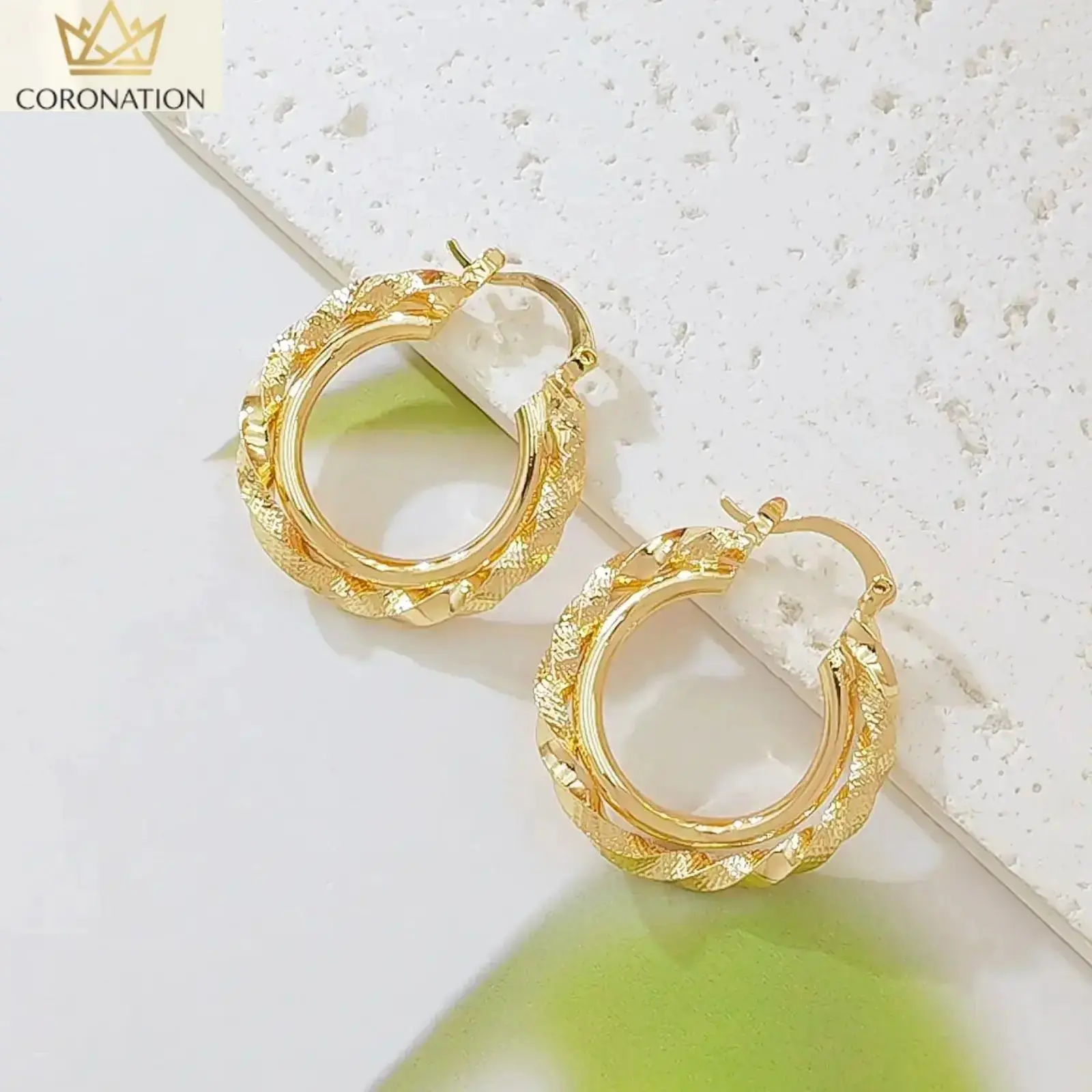 14K Gold Plated Braided Hoop Earrings for Women, Minimalist Twisted Huggie Hoops with Diamond Cut Texture, Lightweight Stackable Statement Jewelry, Quiet Luxury Everyday Earrings for Work, Date Night, Wedding, Birthday Gift