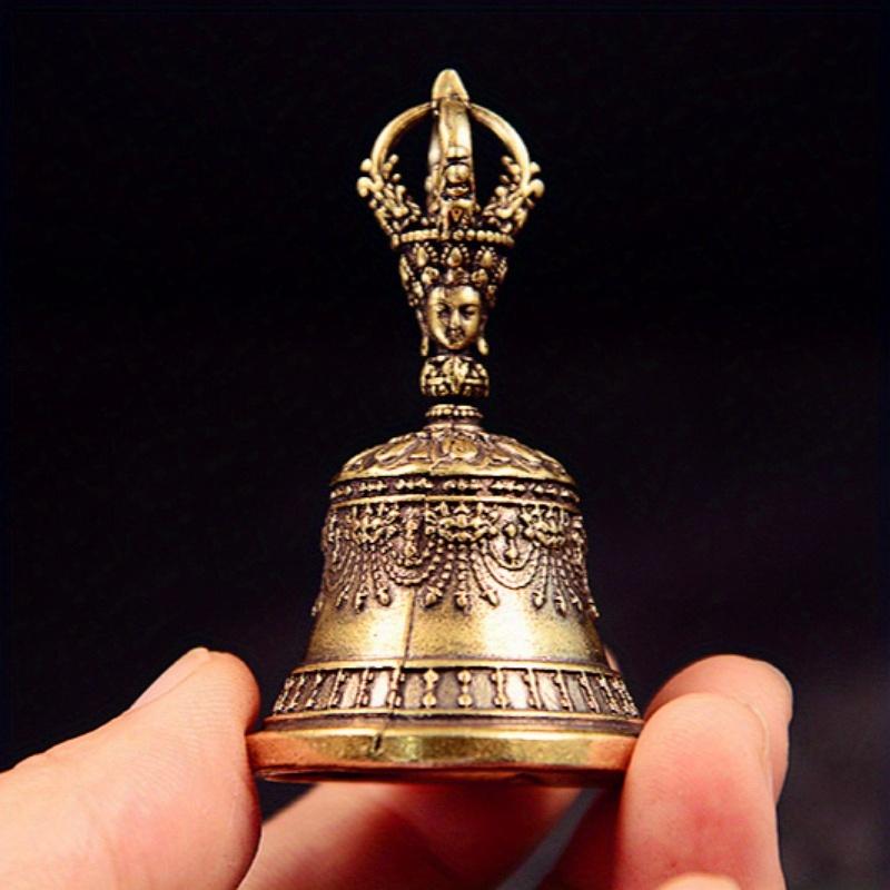 Brass Handicraft Die-casting Drop Bell Key Car Button Wind Bell Tibetan Bronze Bell Creative Gift Home Decoration Accessories