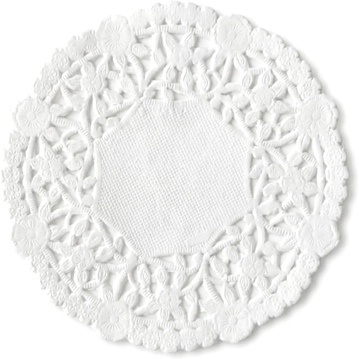 4-Inch White Round Paper Lace Doilies, Pack of 100 | Made in Canada, Disposable, For Cupcakes, Pastries, Crafts, Weddings & Tea Parties